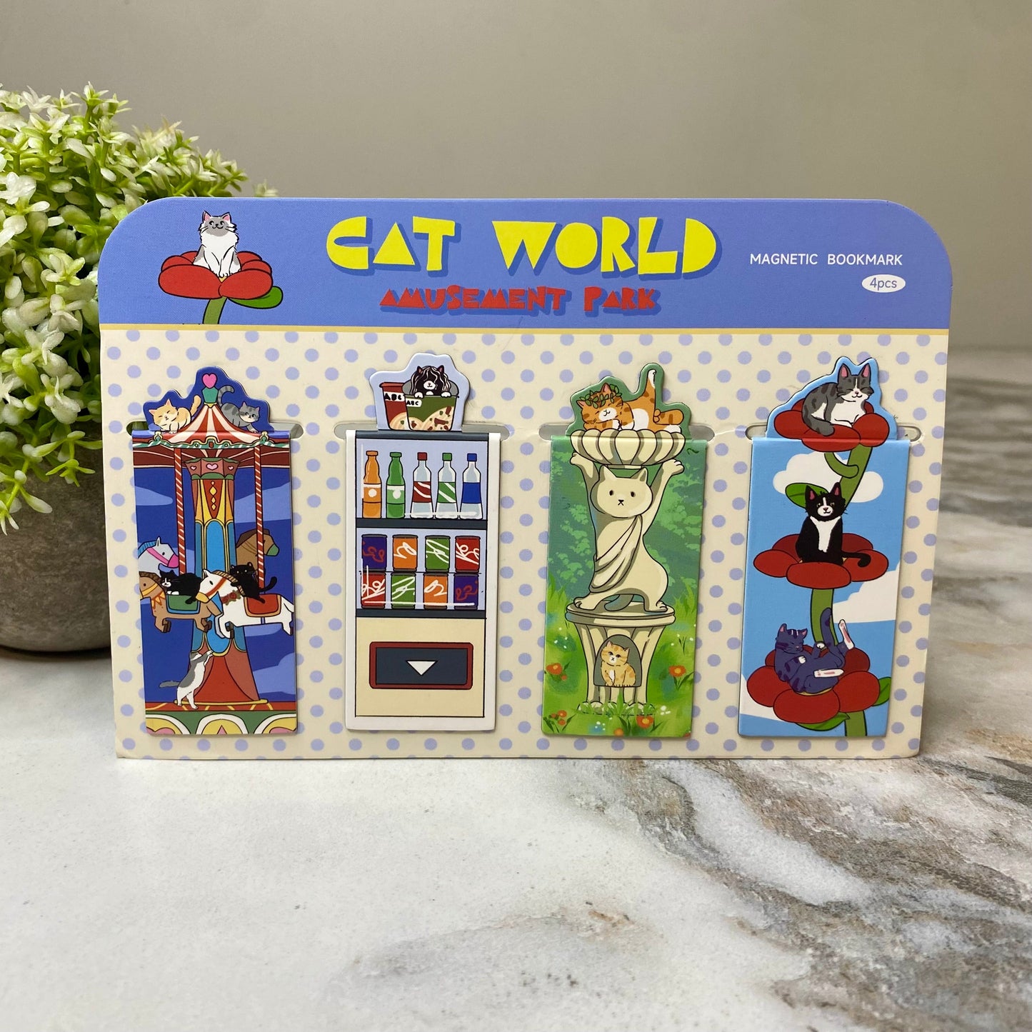 Bookmark - Magnetic, Cat World Amusement