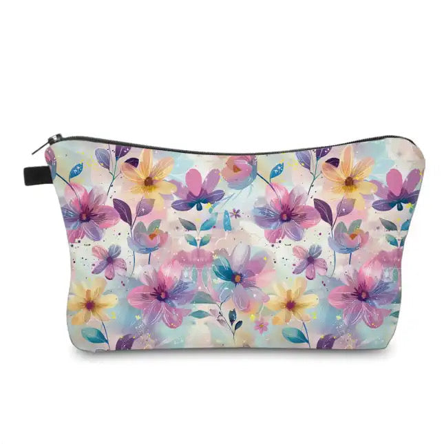 Pouch - Floral Pastel Pink