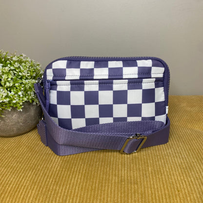 Remi - Nylon Crossbody Checkered - PREORDER