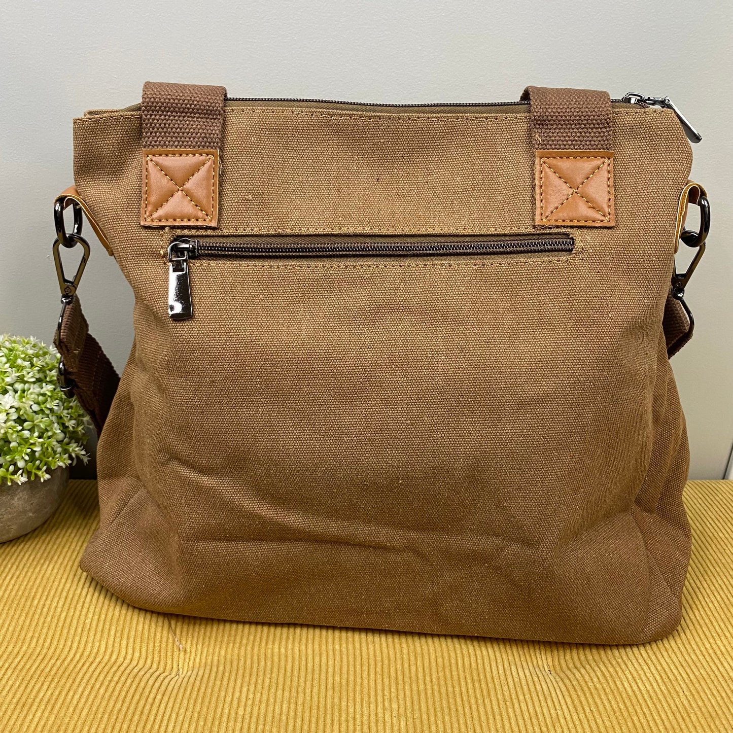 Mystery Stuffed Caitlin - Canvas Satchel