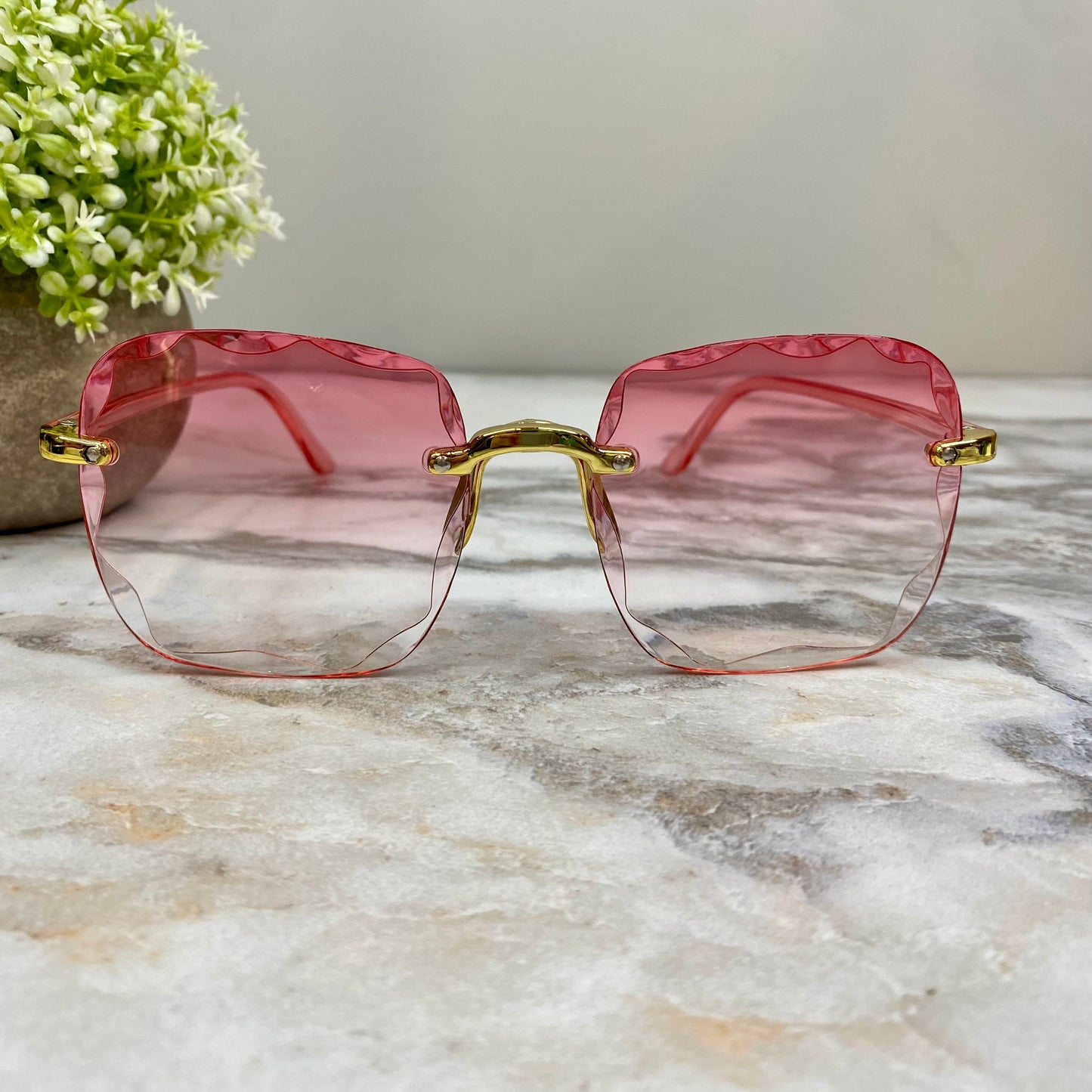 Sunglasses - Style I - Light Pink