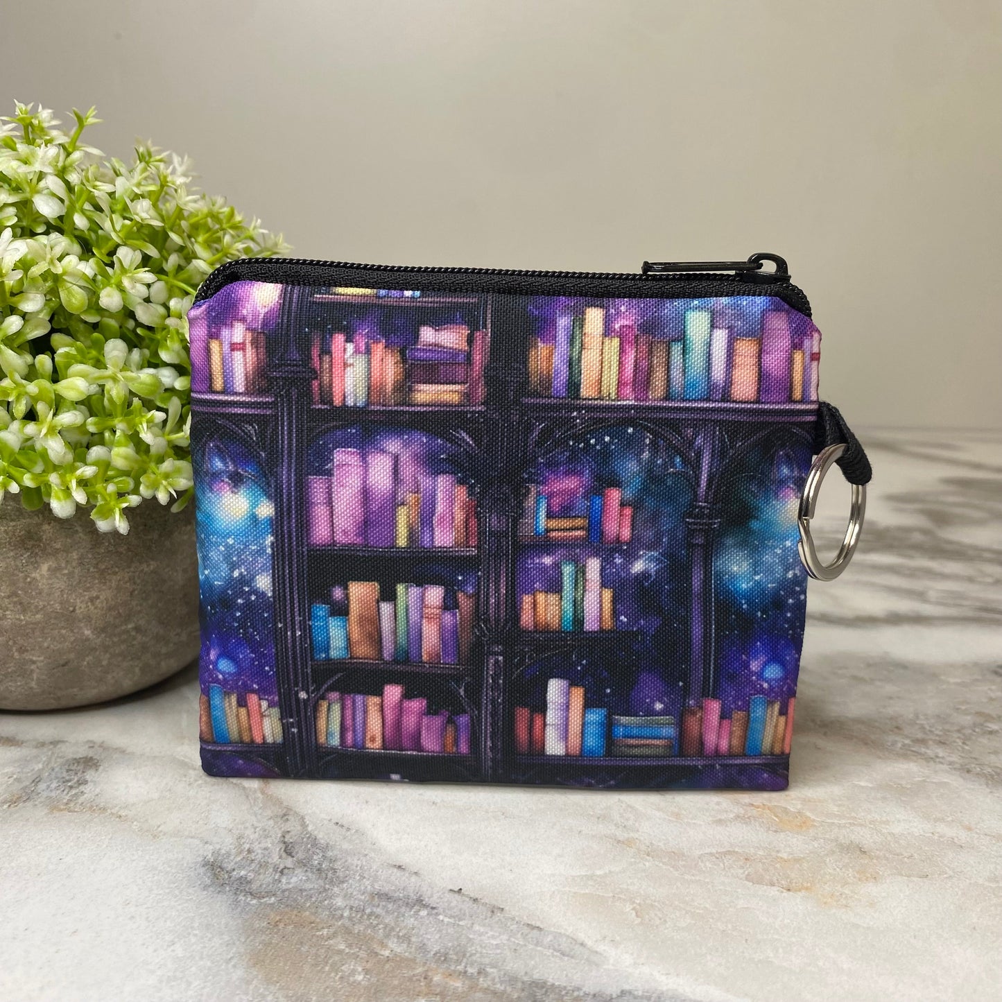 Mini Pouch - Books Window Galaxy