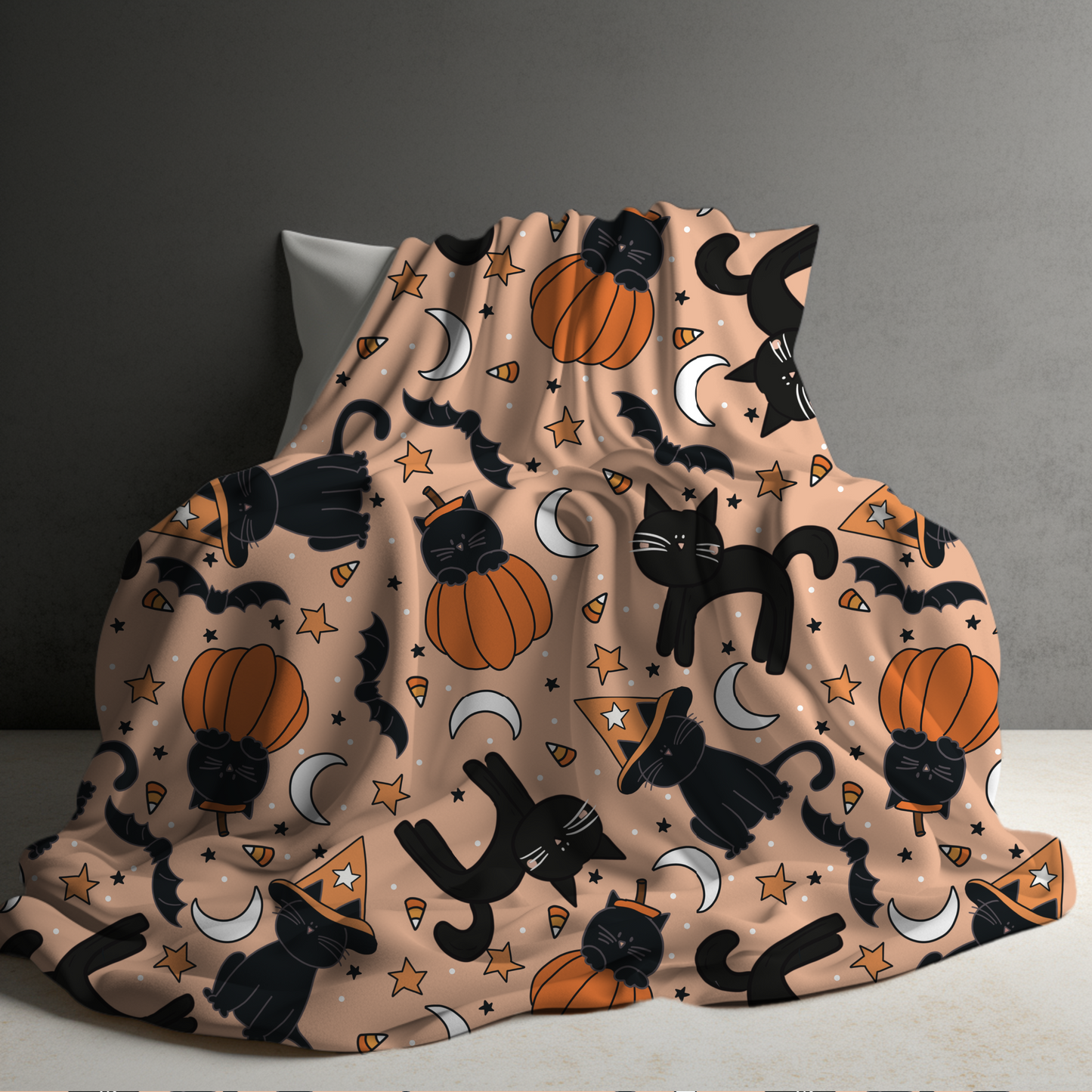 Blanket - Halloween - Black Cats