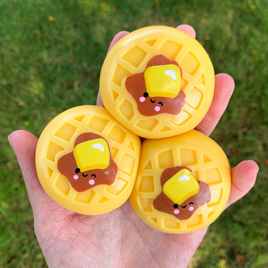 Sticky Bubble Blobbies Toy - Waffles