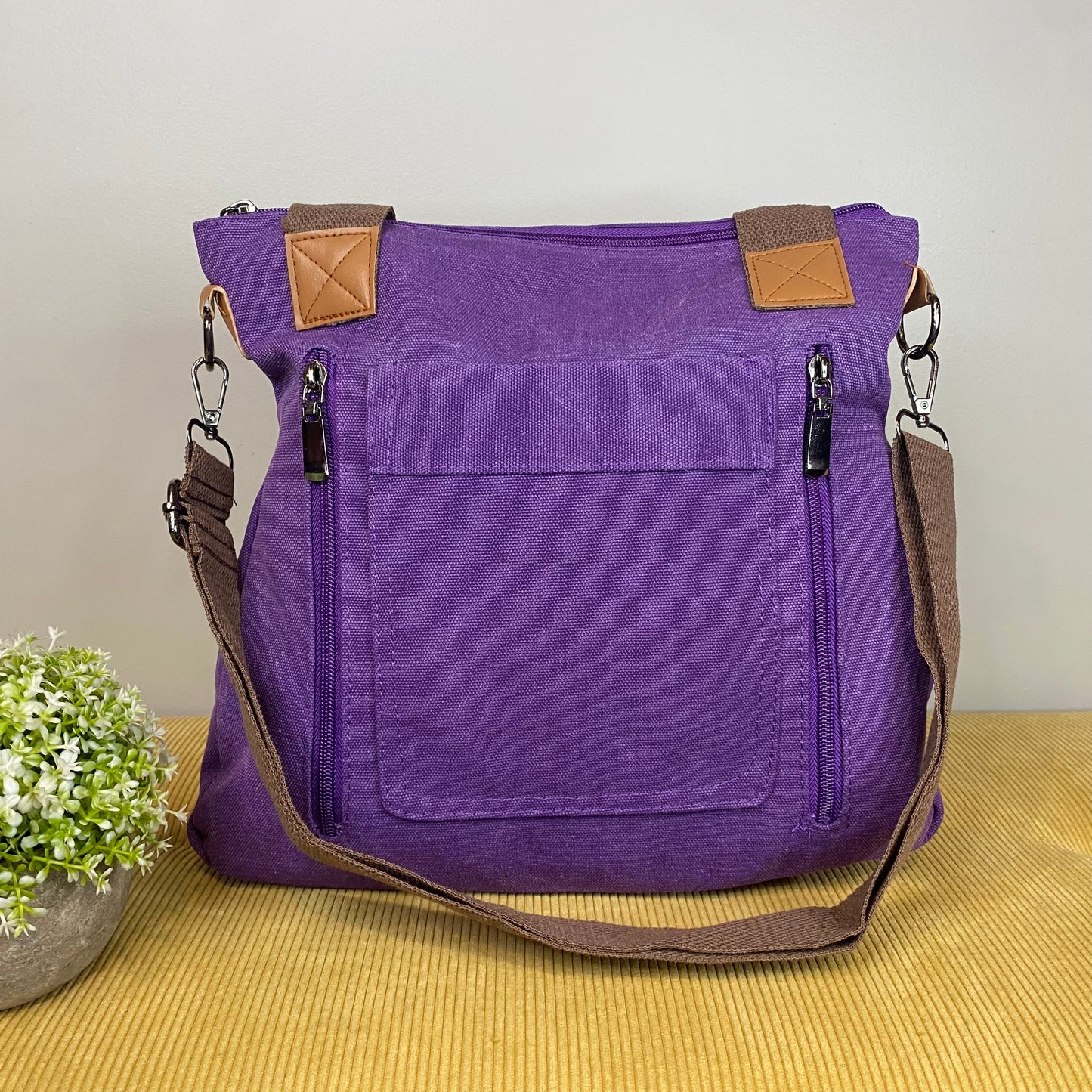 Mystery Stuffed Caitlin - Canvas Satchel