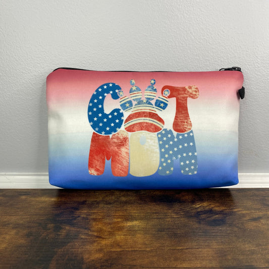 Pouch - Americana - Cat Mom