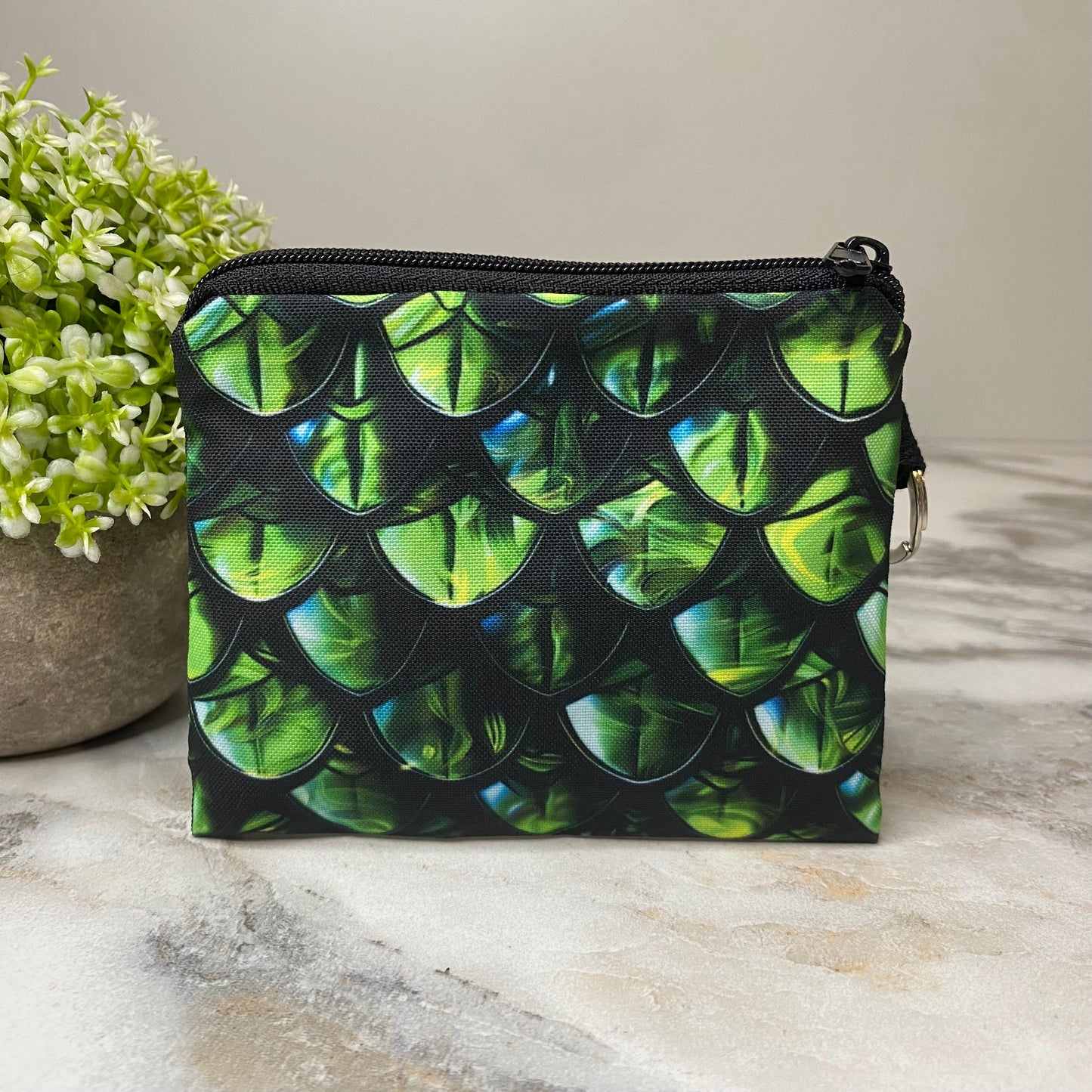 Mini Pouch - Green Dragon Scales