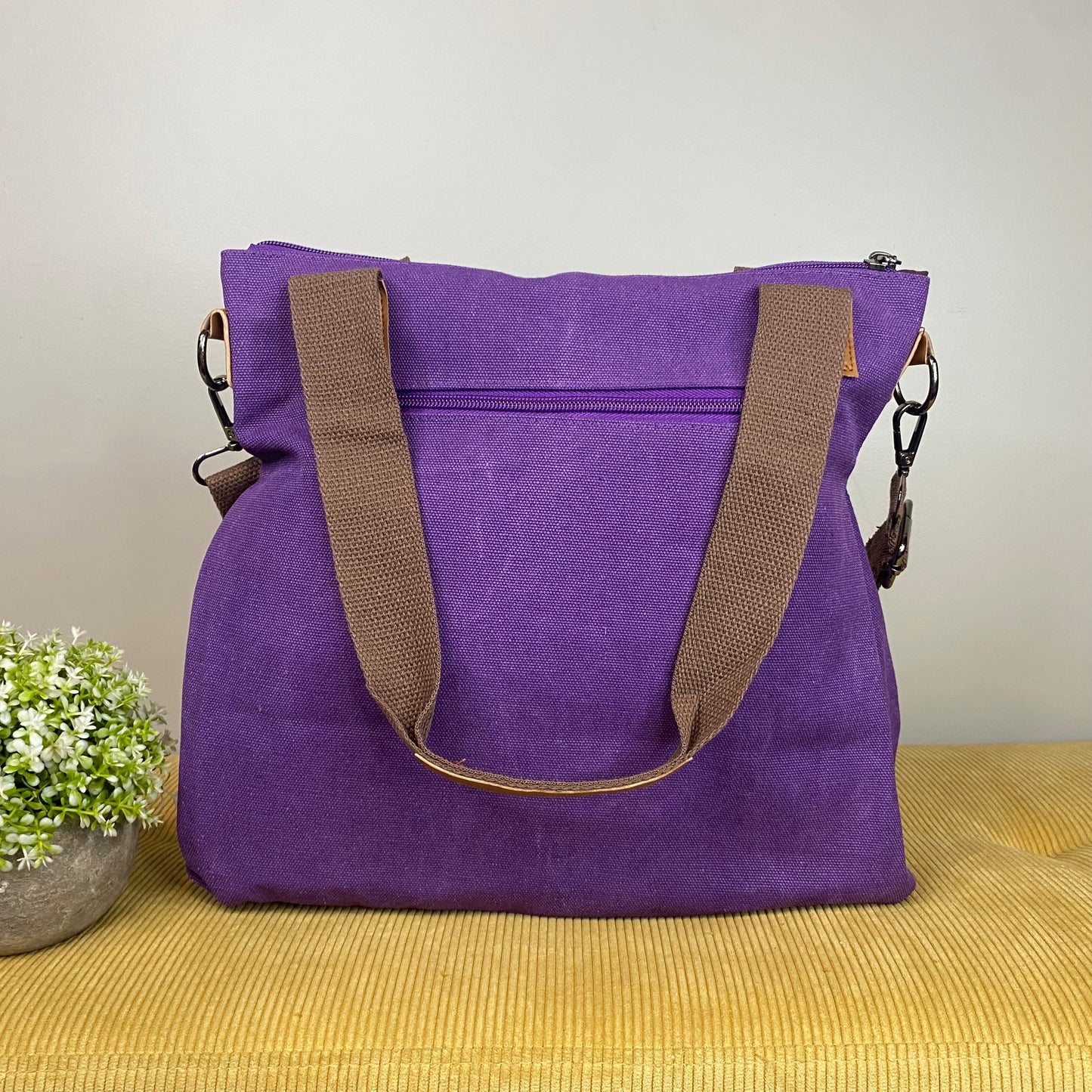 Mystery Stuffed Caitlin - Canvas Satchel