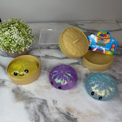 Squishy Toy - Viral Dumpling, Glitter Mix - PREORDER