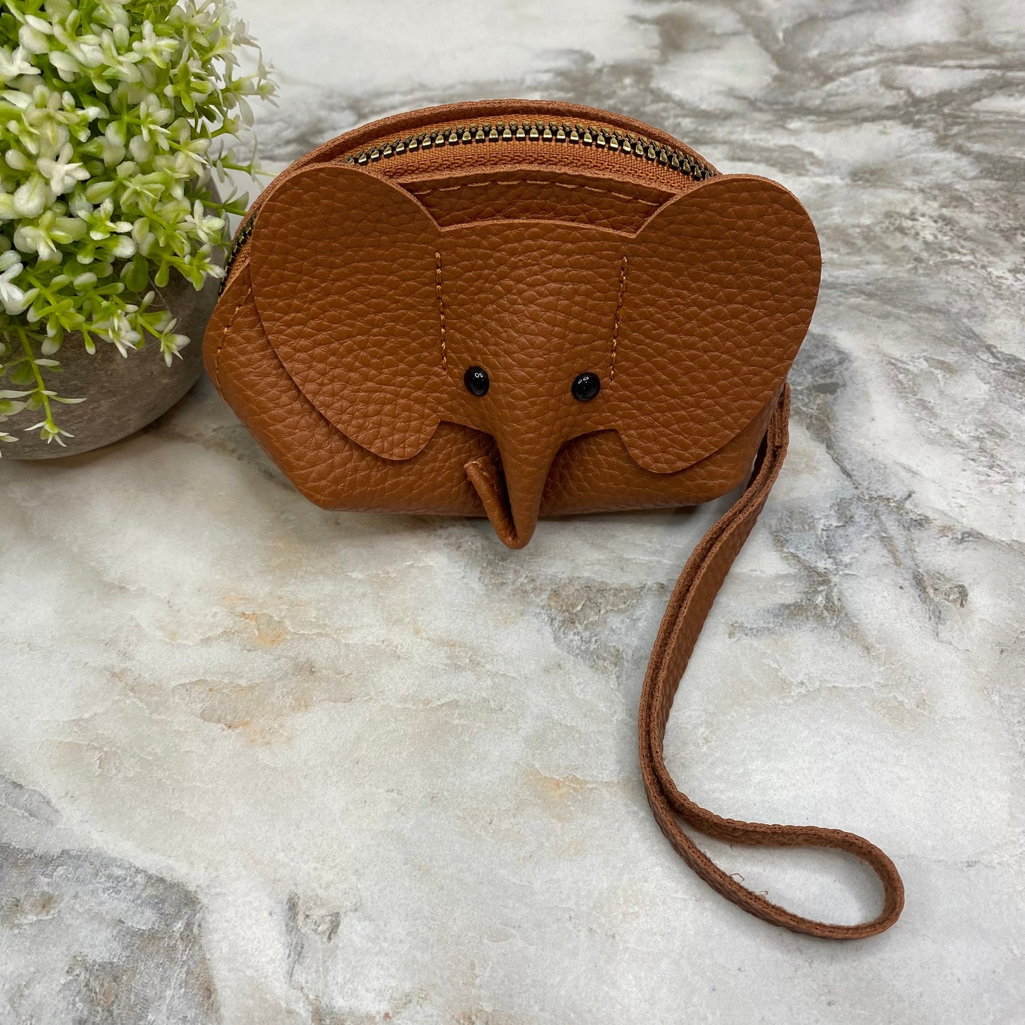 Wristlet Coin Pouch Wallet - Elephant