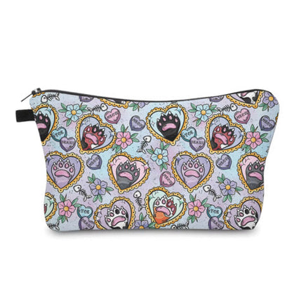 Pouch - Cat, Paw Heart Meow Pastel