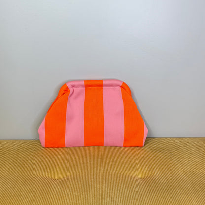 Emma Travel Clutch - Stripes + Chevron