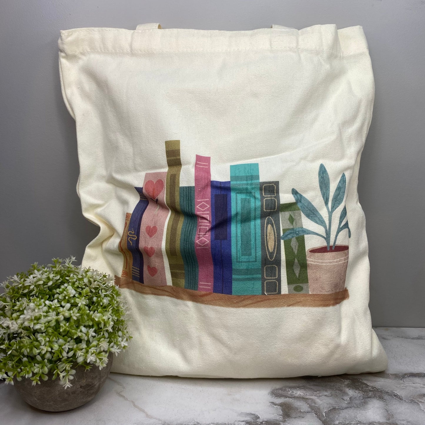 Tote Bag - Floral Books - #6