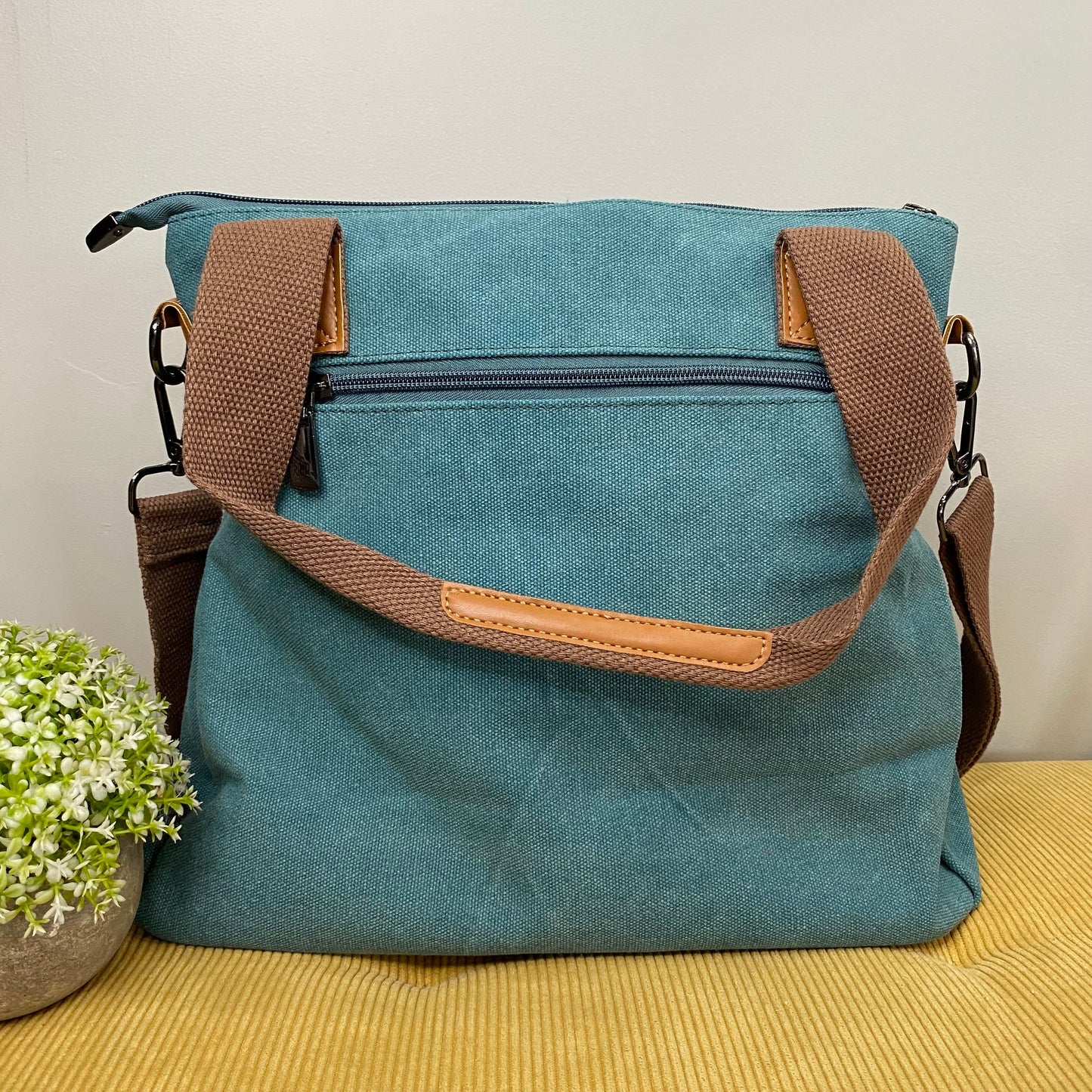 Mystery Stuffed Caitlin - Canvas Satchel