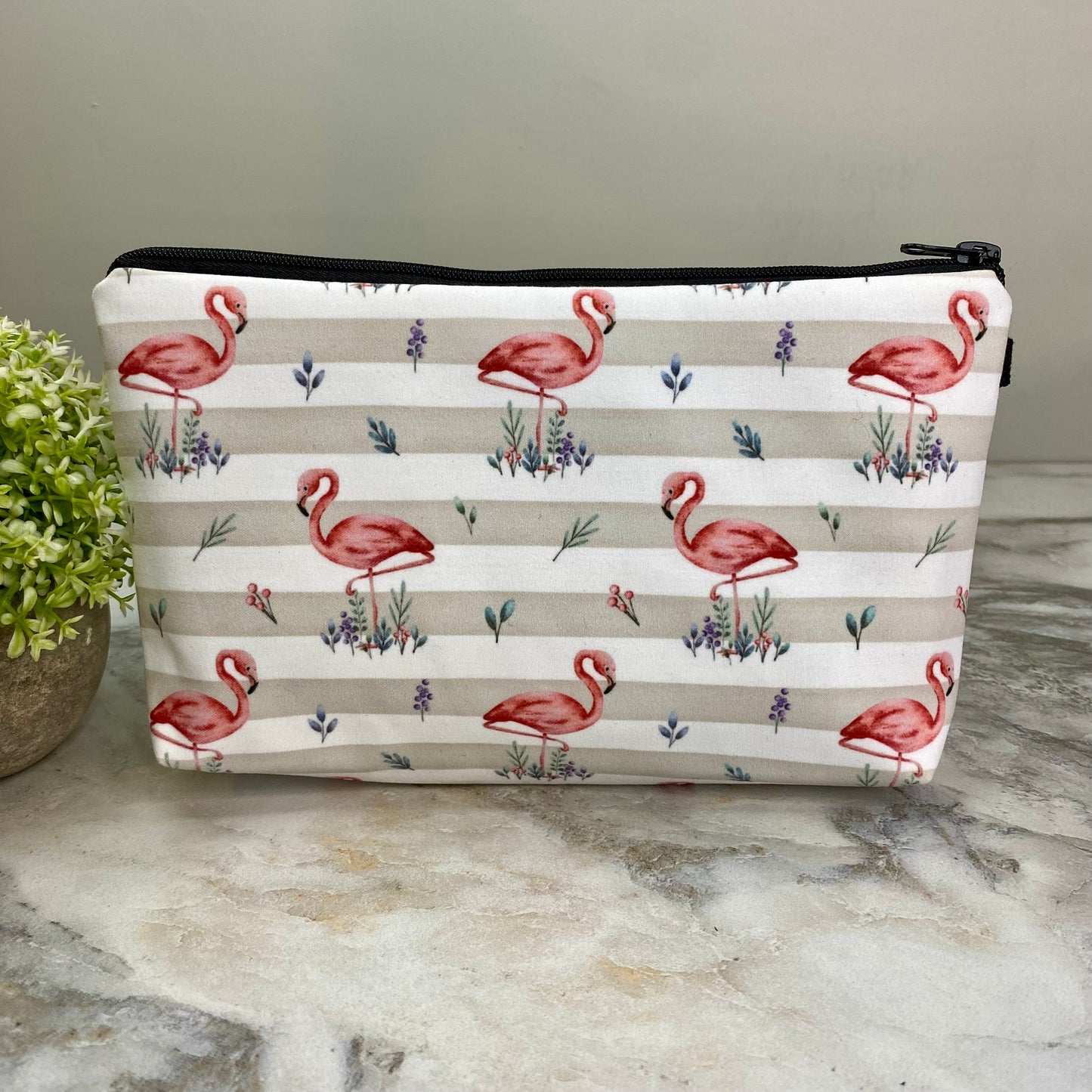 Pouch - Flamingo Stripe