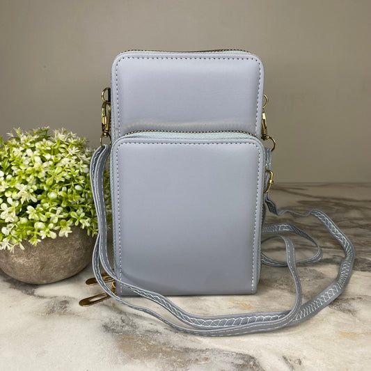 Ivy Crossbody Wallet + Purse - Sky Blue