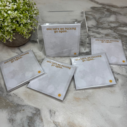 The Sticky Note Collection - Adult, Here We Fucking Go