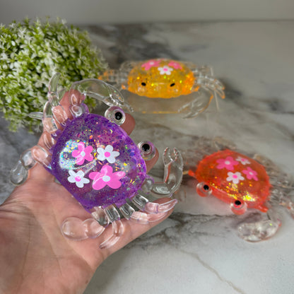 Squishy Toy - Glitter Crab