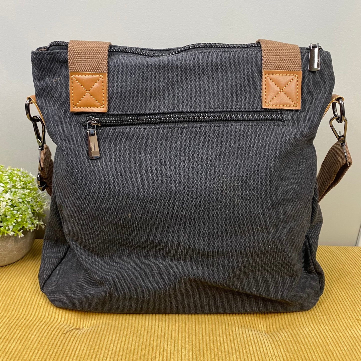 Mystery Stuffed Caitlin - Canvas Satchel