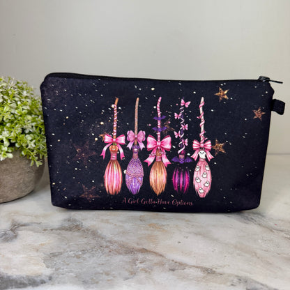 Pouch - Halloween Fall - Witch Broom Options