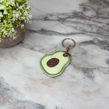 Keychain - Faux Leather Fruit