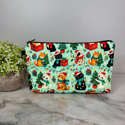 Pouch - Christmas Winter - Cats & Lights