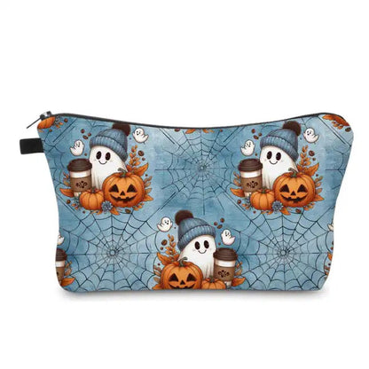 Pouch - Halloween Fall, Pumpkin Ghost Coffee