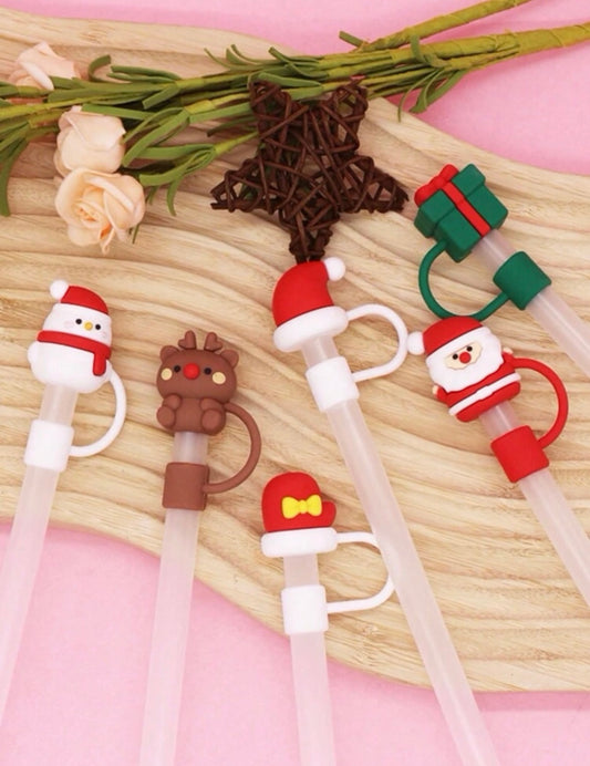 Tumbler Straw Cover - Holiday