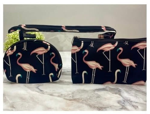 Flamingo Trio Pouch Set