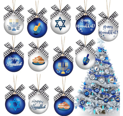 Wooden Hanukkah Ornaments