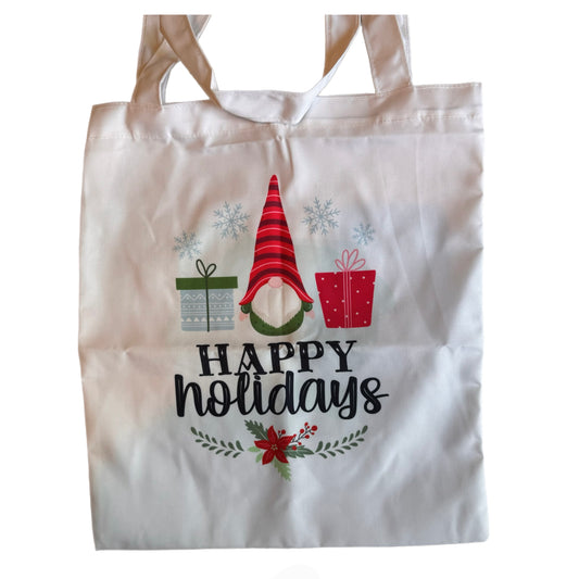 Tote Bag - Holiday - Happy Holidays Gnome
