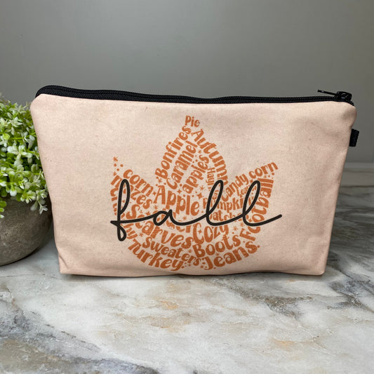 Pouch - Halloween Fall - Fall Words