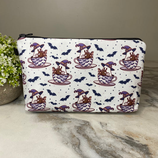 Pouch & Mini Pouch Set - Ghost Book Tea Cup