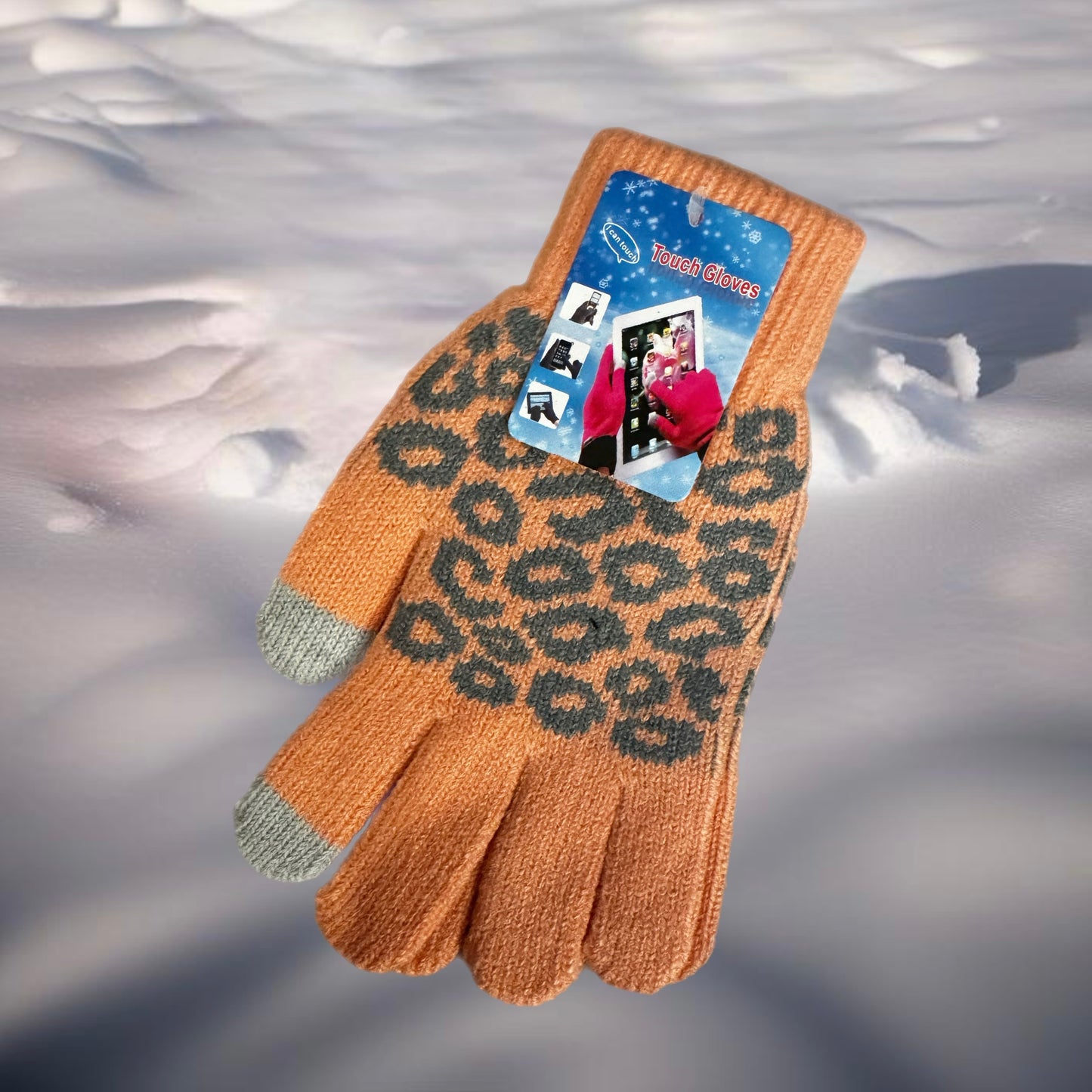 Gloves - Animal Print Touch Screen