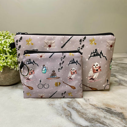 Mini Backpack, Pouch & Mini Pouch Set - Magic Gray