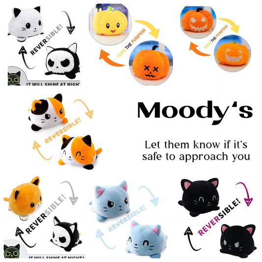 Moody Animals - Pumpkins, Dog & Cats