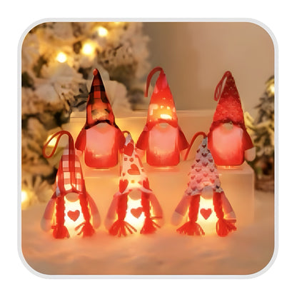 Gnome - Valentine Mini Light Up Ornament