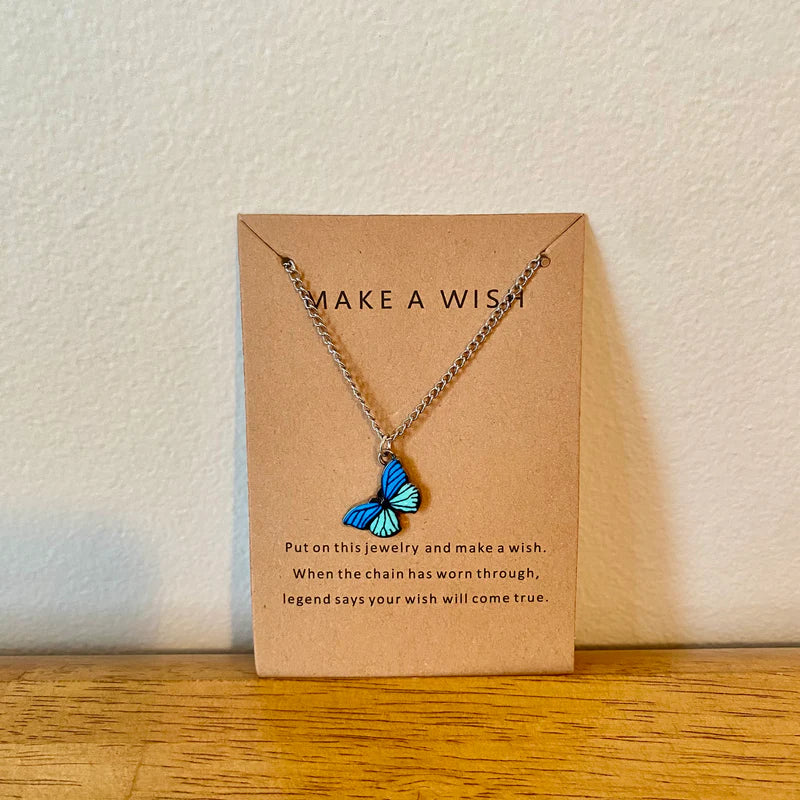 Necklace - Make A Wish Butterfly