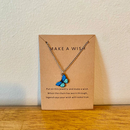 Necklace - Make A Wish Butterfly