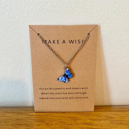 Necklace - Make A Wish Butterfly