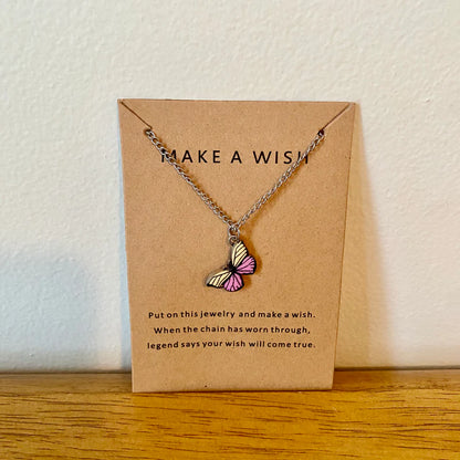 Necklace - Make A Wish Butterfly