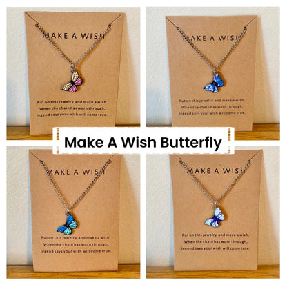 Necklace - Make A Wish Butterfly