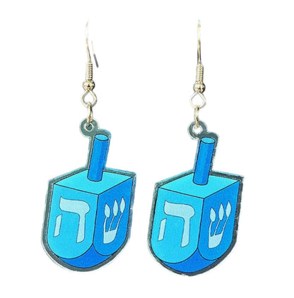 Hanukkah Earrings - Dreidel