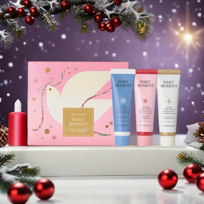 The Face Shop Daily Moment Vegan Hand Cream Holiday Set