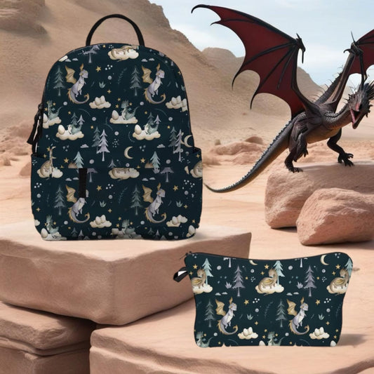 Mini Backpack & Pouch Set - Dragon