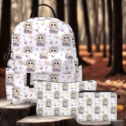 Mini Backpack, Pouch & Coin Purse Set - Owl Magic