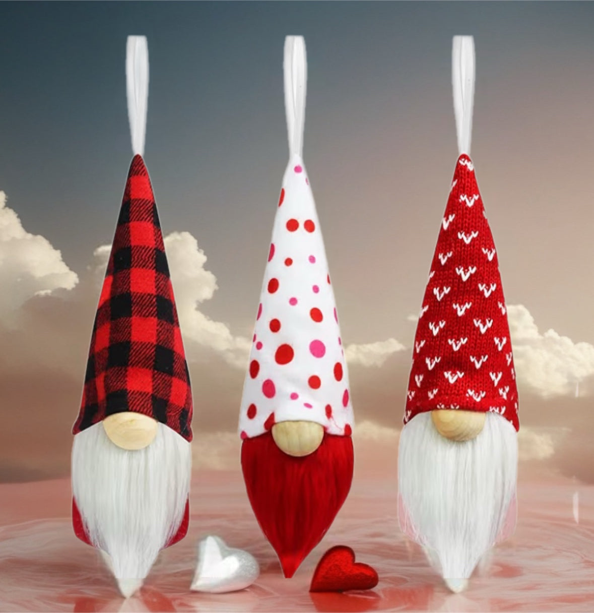 Valentine Gnome Ornament