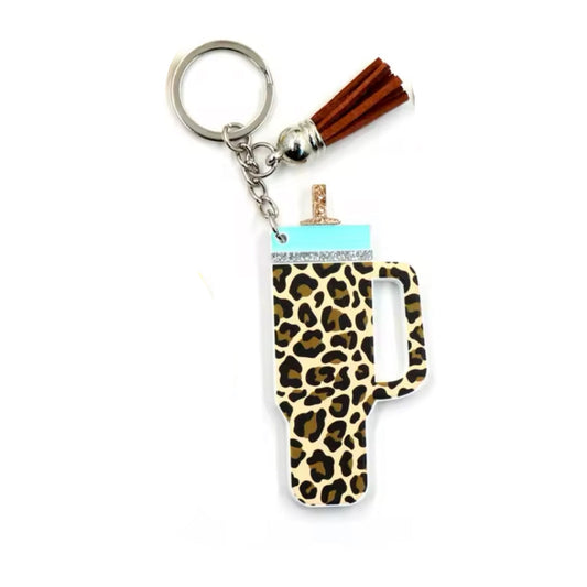 Keychain - Tumbler - Tan Brown Animal