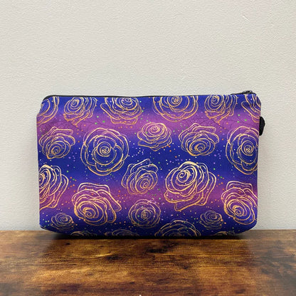 Mini Backpack & Pouch Set - Purple Roses