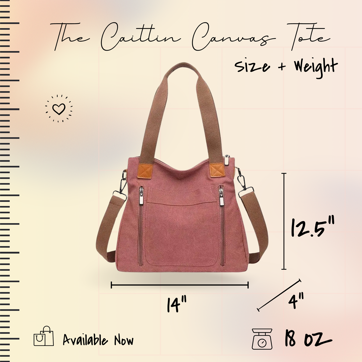Mystery Stuffed Caitlin - Canvas Satchel